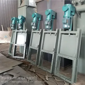 手动密封插板阀 DPZ-400电液动推杆平板闸门 手动(电液动)插板阀