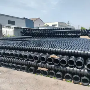 江苏欧远 HDPE B型结构壁管 DN600 承插热熔连接 排污排水管