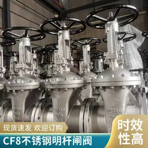 现货供应CF8不锈钢闸阀 DN125法兰式闸门阀 电厂循环水系统耐腐蚀