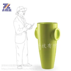 深圳市志胜蓝厂家定制玻璃钢时尚创意耳朵水杯花盆商场美陈园林景观装饰花盆