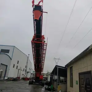 混凝土布料机施工工位布置和施工流程