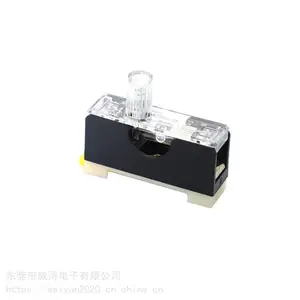 保险丝座 FS-101 6x30带灯保险管底座 单联卡轨式熔断器底座