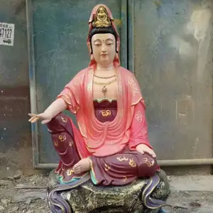 佛像木雕三十三观音生产厂家，zy067玻璃钢三十三观音菩萨雕塑厂家