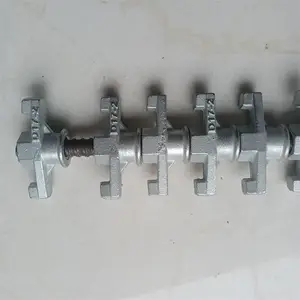 山型母 建筑用铸铁蝴蝶螺母穿墙丝配套梯形螺母 D15 D20 山型母