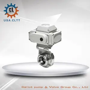 卡洛特蝶阀KLTT-B105 进口卫生级电动蝶阀结构特点 美国卡洛特品牌
