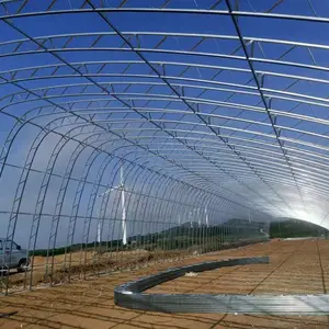 河南新型双拱梁钢架温室大棚一平米多少钱