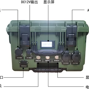 登峰AC220伏3328Wh太阳能光伏充电拉杆箱储能 便携移动应急电源