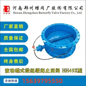 HH49X-10水力控制阀DN200-3000 微阻缓闭蝶式消声止回阀
