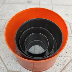 MPP管直接 地埋电缆保护管接头 203#接头 橘红色电力管直接