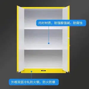 厂家直销钢制PP内胆防火防爆安全柜 酸碱防腐品存储柜 PP内衬实验室安全柜