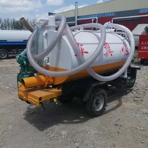 吸粪车电动1.5方小区污水处理电动吸污车 养殖场使用电动三轮吸粪车