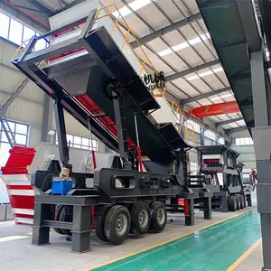 流动箱式破碎车 1212移动破碎机 移动破碎机工作原理