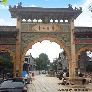 广州农村仿古门楼效果图仿古石门楼图片大全