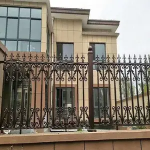 鸿宇筛网锻造铸铁栏杆 铝艺围墙护栏 家庭隔离防护墙