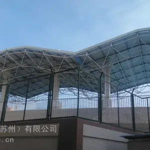 阳澄半岛乐园景区网架结构看台,电影网架装台,搭建网格结构舞台,表演场景道具钢架安装、施工