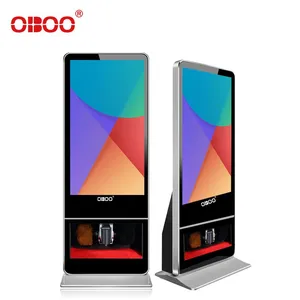 OBOO品牌自营49寸立式款全自动擦鞋广告机酒店宾馆机场落地宣传机