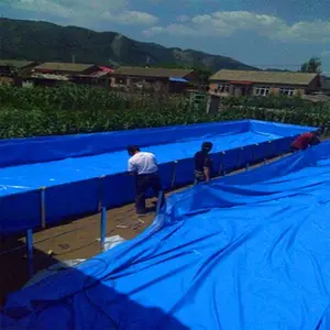 帆布池养虾养鱼帆布水池鱼池 大型加厚养水蛭帆布水槽水箱
