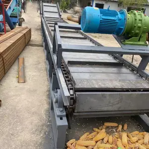 平板链式输送机 鳞板式砂石料输送机 爬坡型石料运输机