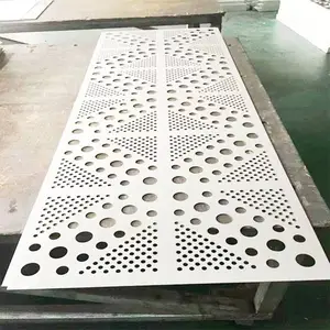 欧镁建材 穿孔氟碳铝单板 氟碳漆冲孔雕花幕墙铝板 各种规格加工定制