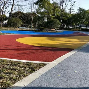 惠州小区路面秀城10公分C25彩色透水混凝土材料 透水地坪添加剂直销