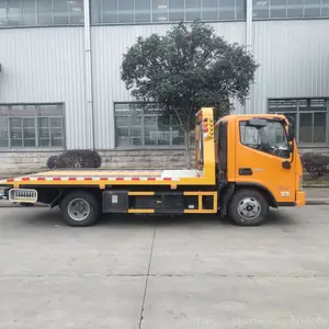 救援拖车厂家电话 蓝牌清障车 救援服务赚钱快 厂家直销7米板长清障车