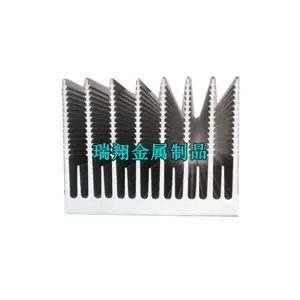 开模定做电子工业散热器型材 铝合金散热器型材深加工 散热器定制