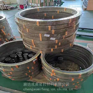 高压4.5mm内外环金属缠绕垫片基本型密封垫片增强柔性石墨复合垫片管箱侧垫片