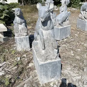 景区公园广场石雕十二生肖雕塑生肖石头雕刻摆件