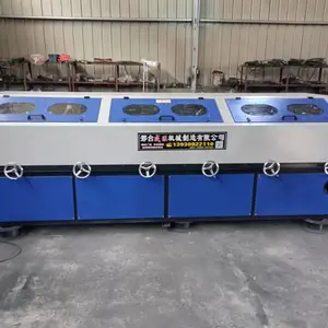 全自动圆管抛光机铁管外圆除锈机 威旺抛光设备