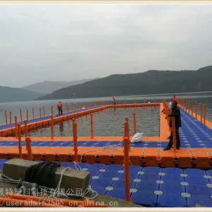 全新进口料质保五年水上筏钓平台钓鱼漂浮平台浮桥养鱼网箱设备