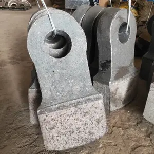 定做玄武岩箱式破碎机耐磨高铬合金复合锤头 青石锤式打砂机甩锤