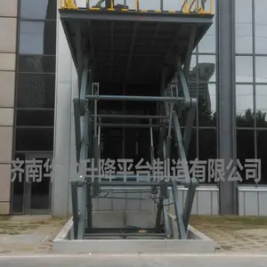 厂家双剪叉大吨位固定式液压升降平台，汽车升降台，
