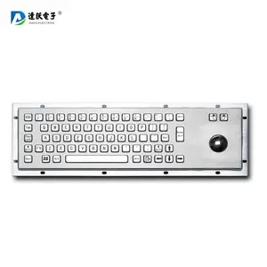 达沃D-8602矿用本安防爆金属不锈钢工业PC数字键盘轨迹球键鼠一体矿用防爆键盘带轨迹球鼠标一体机键