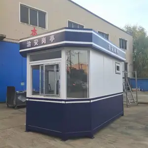 沈 阳停车场出入口岗亭 自动收费系统岗亭 不锈钢保安值班亭