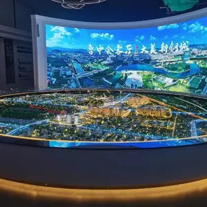 ?一体化大屏联动沙盘 屏幕沙盘同步展示城市规划