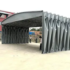 悬空电动雨篷 门头推拉蓬 -01中山沙溪可移动折叠雨棚