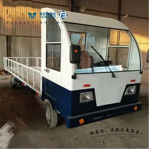 帕菲特手扶方向盘电动平车工厂车间智能转运车蓄电池电动平车