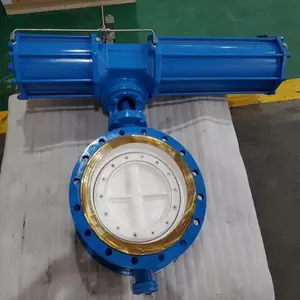 销售 供应 D643H-16C DN65 气动三偏心蝶阀 硬密封气动蝶阀