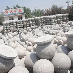 五莲红石球_花岗岩路障石球_五莲红石球尺寸