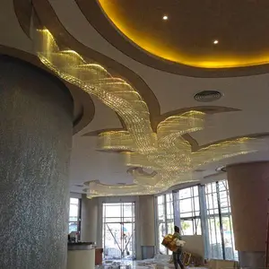 售楼部水晶吸顶灯 楼盘灯具定制厂家 售楼处灯具