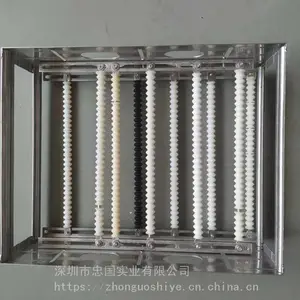 直销超声波镜片清洗架 耐高温手机玻璃清洗篮 算珠式清洗篮插架 铁氟龙钢化架