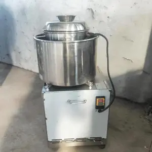 6-10斤小型肉丸打浆机 鱼丸牛肉丸搅拌机肉泥手动出料打浆机