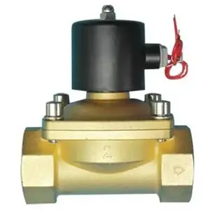 沃茨阀门黄铜丝扣水用电磁阀W-2W-10T AC220V常闭式电磁二通阀