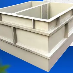 防腐蚀塑料储水箱加工 白色聚丙乙烯pp水箱 污水处理水槽焊接