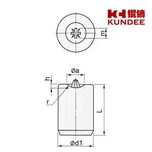 米字盘头薄板螺丝冲头 POZID RIVER PAN CHIPBORAD SCREW 二冲模
