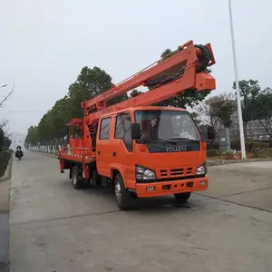 湖北楚胜牌ISUZU五十铃16米高空作业车 16米绿化园林剪枝车价格