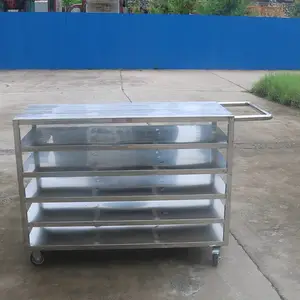 不锈钢201手推车车间周转车零部件工具周转车电商拣货车