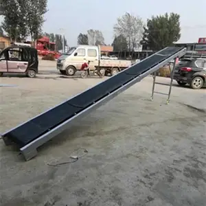 博华小型装卸车皮带机 可折叠输送带玉米装车机