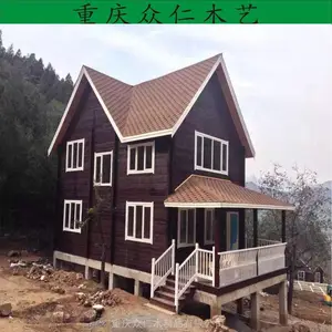 彭水樟子松传统木房子 防腐木现代木别墅 景区度假木屋设计施工 众仁木艺