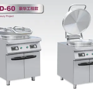京明华商用电饼铛 YCD-60 柜式自动恒温电饼铛 豪华工程款烙饼机